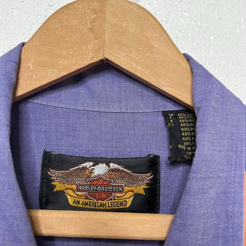 Harley Davidson Men’s Button Up Shirt Size Large - Picture 11 of 12